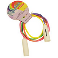 7 ' White Handle Jump Rope (Imprint Both Handles***)